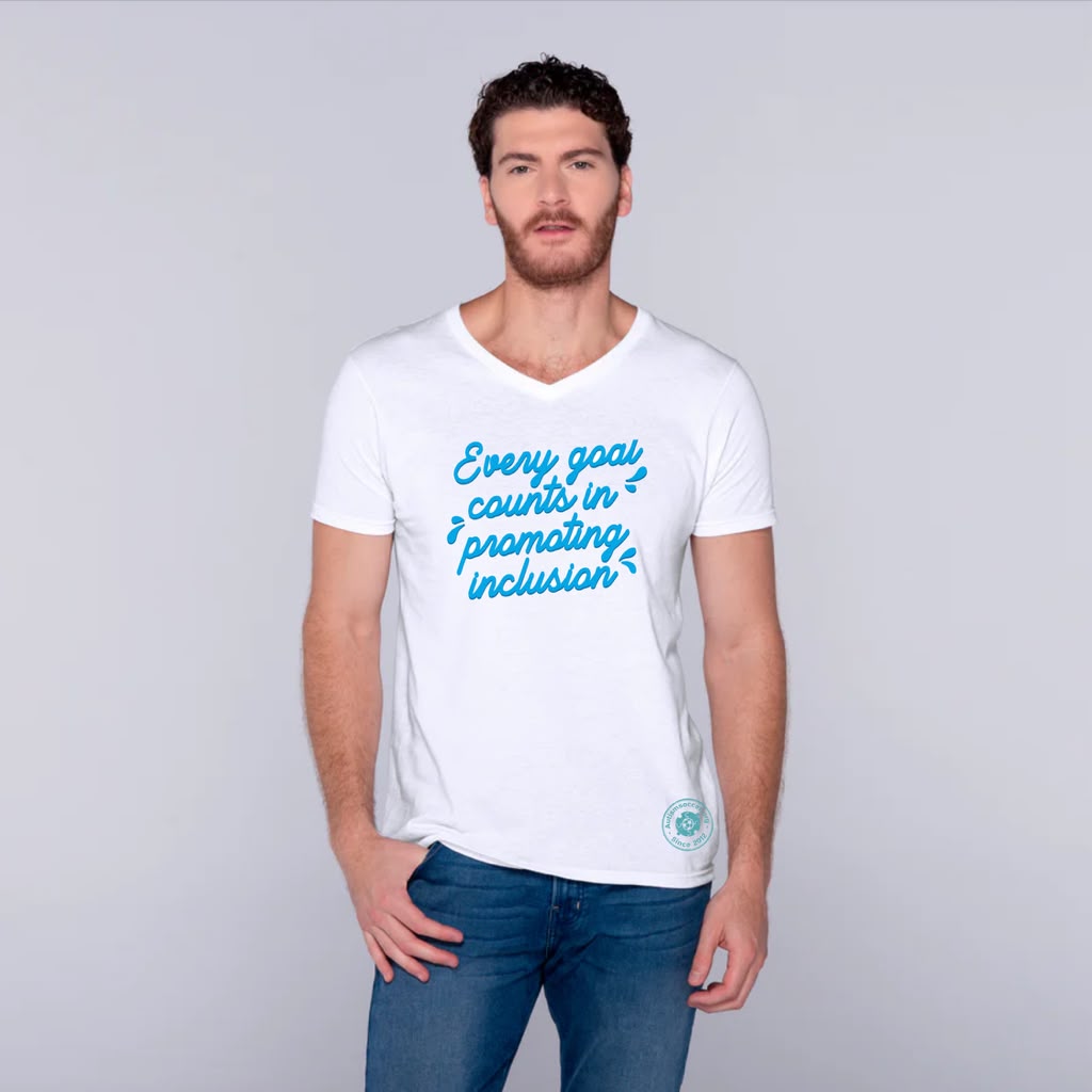 Every Goal Counts in Promoting Inclusion. - T-Shirts V-Neck Tee