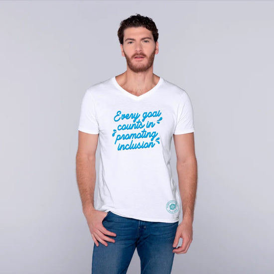 Every Goal Counts in Promoting Inclusion. - T-Shirts V-Neck Tee