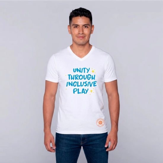 Unity Through Inclusive Play - V-Neck Tee