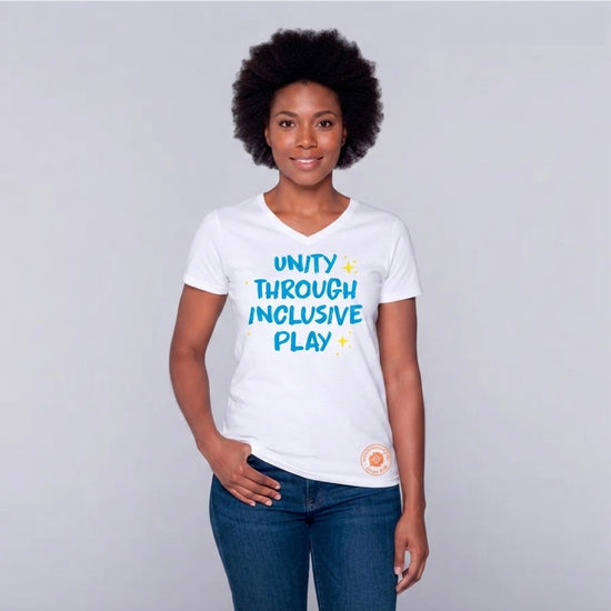 Unity Through Inclusive Play - V-Neck Tee